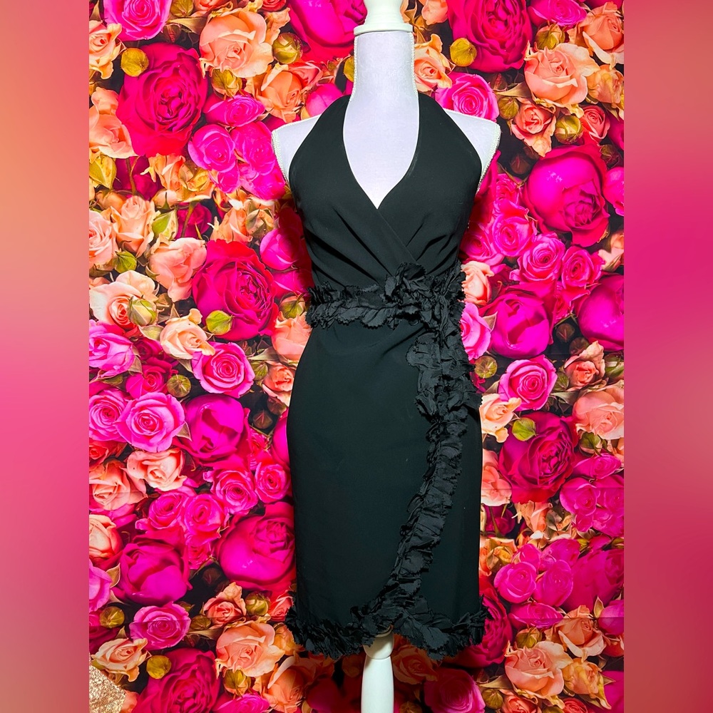 Moschino V-neck halter dress